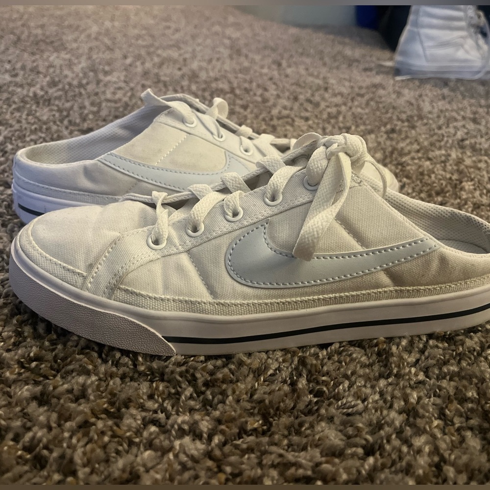 Nike Court Legacy Mule Shoes White Slip On Low Casual Sneakers Women 8